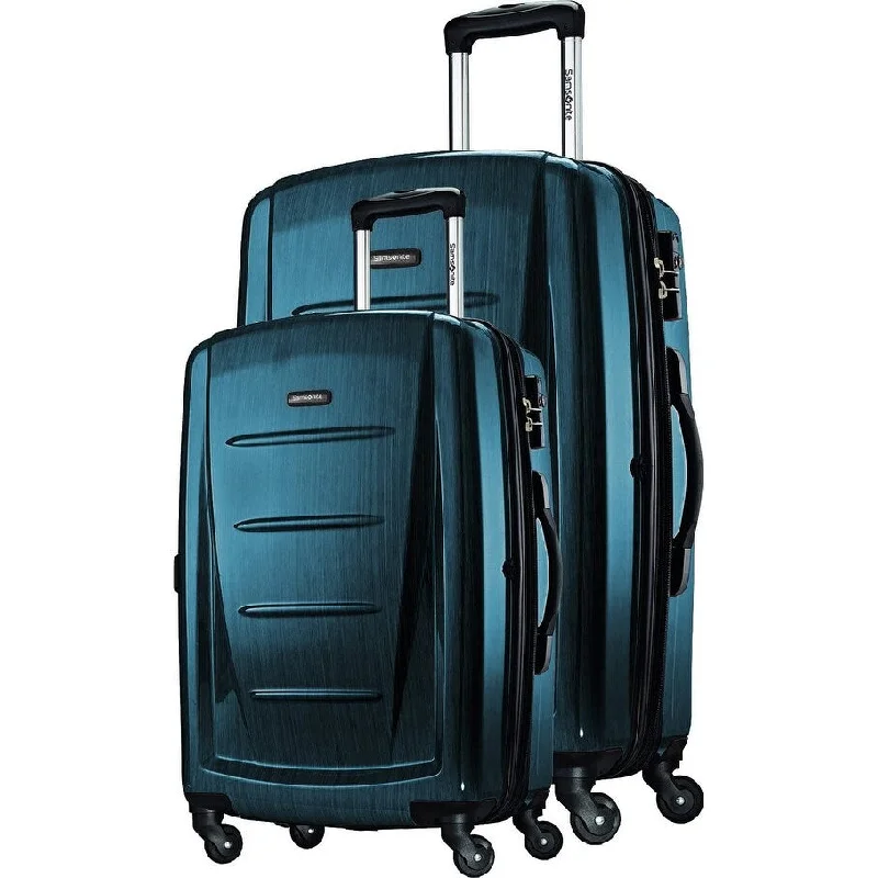 2 Hardside Expandable Luggage with Spinner Wheels (Teal, 2-Piece Set (20/28))