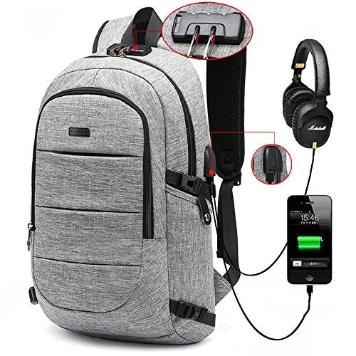 C-Space Business Waterproof Resistant Polyester Laptop Backpack With Usb Charging Port And Lock C-Space Business Waterproof Resistant Polyester Laptop Backpack With Usb Charging Port And Lock