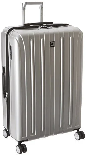 DELSEY Paris Luggage Helium Titanium 29" Exp. Spinner Trolley Hard Case Suitcase, Silver, One Size DELSEY Paris Luggage Helium Titanium 29" Exp. Spinner Trolley Hard Case Suitcase, Silver, One Size