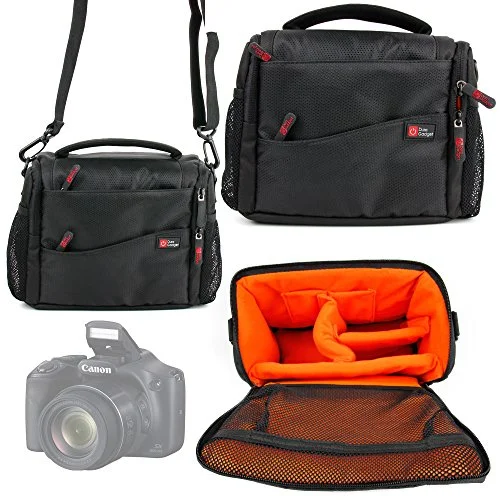 Duragadget Deluxe Quality, Shock-Absorbing & Water-Resistant Shoulder / Messenger Bag In Black & Duragadget Deluxe Quality, Shock-Absorbing & Water-Resistant Shoulder / Messenger Bag In Black &