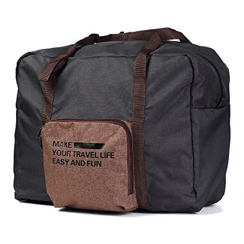 Foldable Lightweight Nylon Duffel Luggage Bag Tote for Travel Gym 4 Colors (Steel Grey) Foldable Lightweight Nylon Duffel Luggage Bag Tote for Travel Gym 4 Colors (Steel Grey)