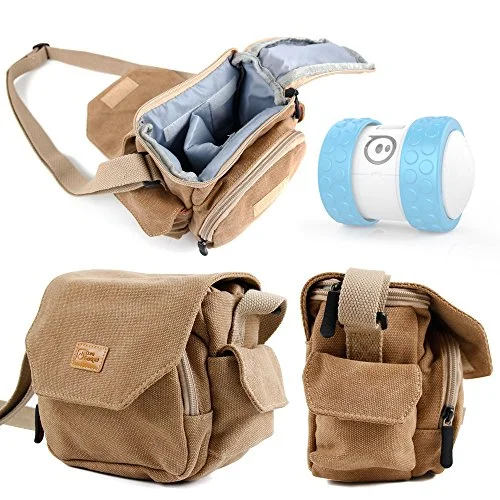 Light Brown Medium Sized Canvas Carry Bag For Sphero Ollie / Sphero Ball Robot - By Duragadget Light Brown Medium Sized Canvas Carry Bag For Sphero Ollie / Sphero Ball Robot - By Duragadget