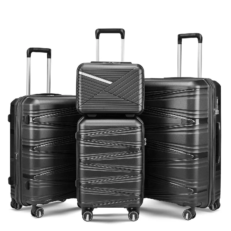 Luggage 4 Piece Sets(14/20/24/28), Hard Shell Lightweight TSA Lock Carry on Expandable Suitcase with Spinner Wheels Travel Set Luggage 4 Piece Sets(14/20/24/28), Hard Shell Lightweight TSA Lock Carry on Expandable Suitcase with Spinner Wheels Travel Set