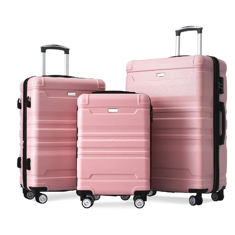 Luggage Sets New Model Expandable ABS Hardshell 3pcs Clearance Luggage Hardside Lightweight Durable Suitcase sets Spinner Wheels
