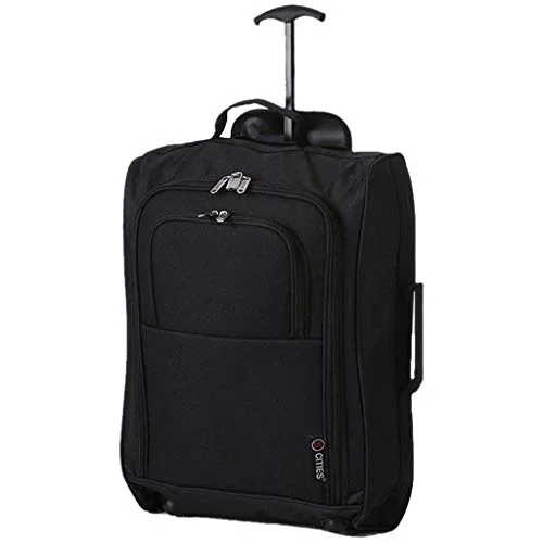 Maximum Airline Allowance Carry On Hand Luggage | Wheeled Travel Bag Lightweight Small Soft Trolley for Men & Women | Approved by Delta, United, Southwest & Many More (Black) Maximum Airline Allowance Carry On Hand Luggage | Wheeled Travel Bag Lightweight Small Soft Trolley for Men & Women | Approved by Delta, United, Southwest & Many More (Black)