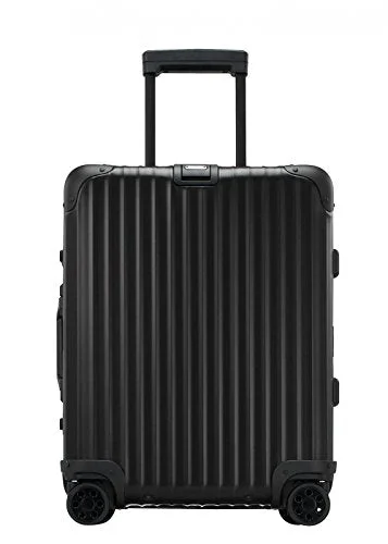 RIMOWA Topas Stealth 21" Inch Carry on Luggage Cabin Multiwheel IATA Suitcase Black RIMOWA Topas Stealth 21" Inch Carry on Luggage Cabin Multiwheel IATA Suitcase Black