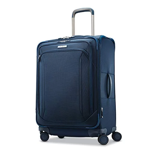 Samsonite Lineate Expandable Softside Checked Luggage with Spinner Wheels, 25 Inch, Evening Teal Samsonite Lineate Expandable Softside Checked Luggage with Spinner Wheels, 25 Inch, Evening Teal