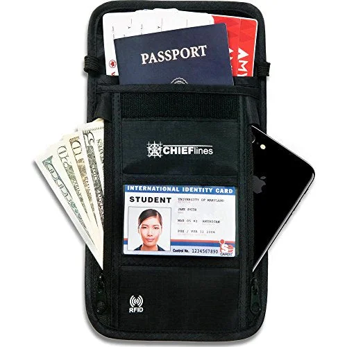 Travel Wallet-Passport Holder-Anti-Theft-Neck Pouch-Rfid Blocking-For Men And Women Travel Wallet-Passport Holder-Anti-Theft-Neck Pouch-Rfid Blocking-For Men And Women