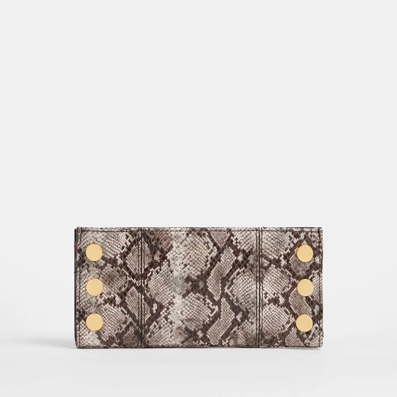 Money clips for women with sleek designs110 North | Contrast Snake/Brushed Gold