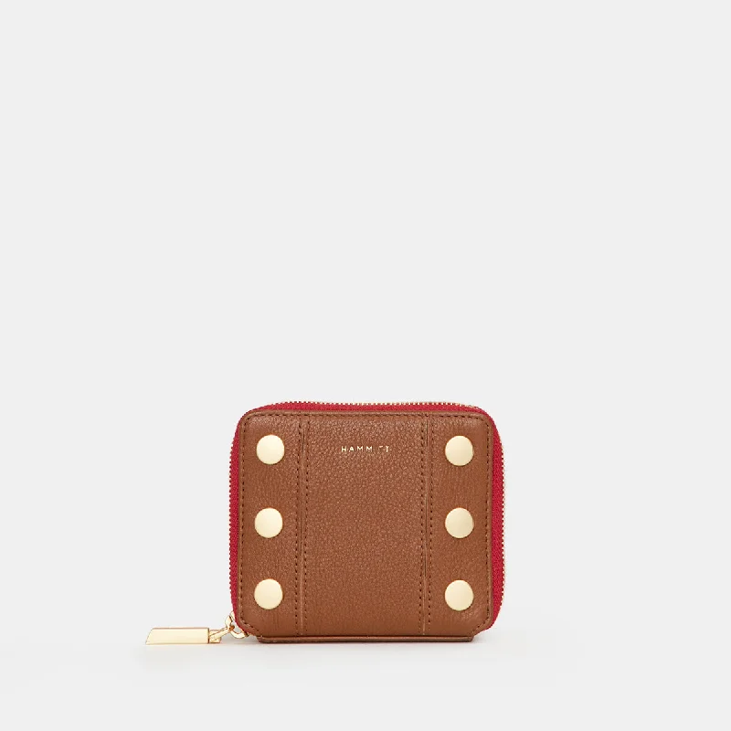 Personalized engraved money clips for men5 North | Mahogany Pebble/Brushed Gold Red Zip Personalized engraved money clips for men5 North | Mahogany Pebble/Brushed Gold Red Zip