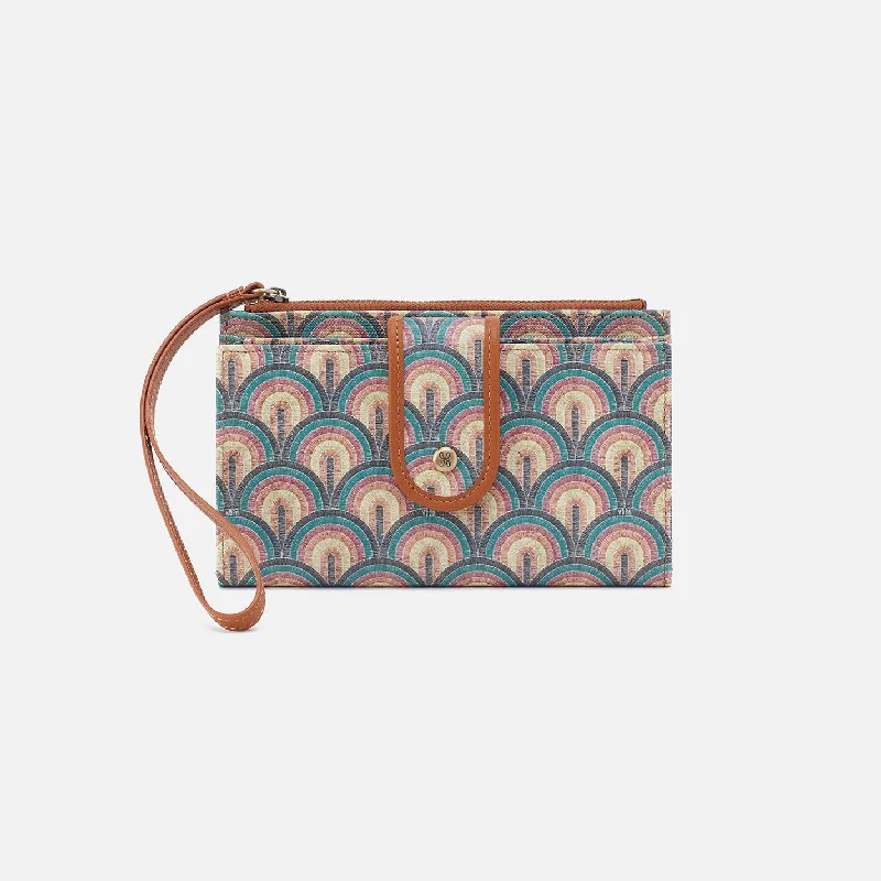 Eco-friendly money clips made from sustainable materialsAll That Wallet Wristlet In Coated Canvas - Teal Temptation Eco-friendly money clips made from sustainable materialsAll That Wallet Wristlet In Coated Canvas - Teal Temptation
