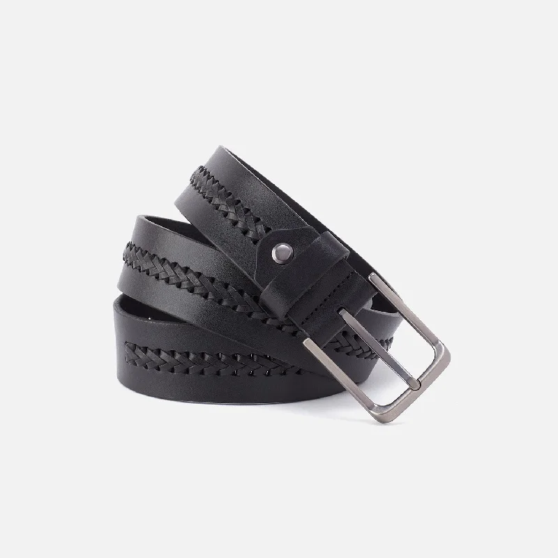 Money clips with magnetic closureBlack Navigator Belt in Aston Leather - 42