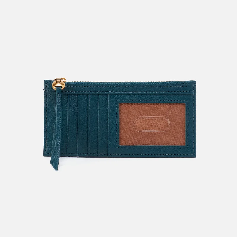 Money clips for women with sleek designsCarte Card Case In Pebbled Leather - Midnight Teal Money clips for women with sleek designsCarte Card Case In Pebbled Leather - Midnight Teal