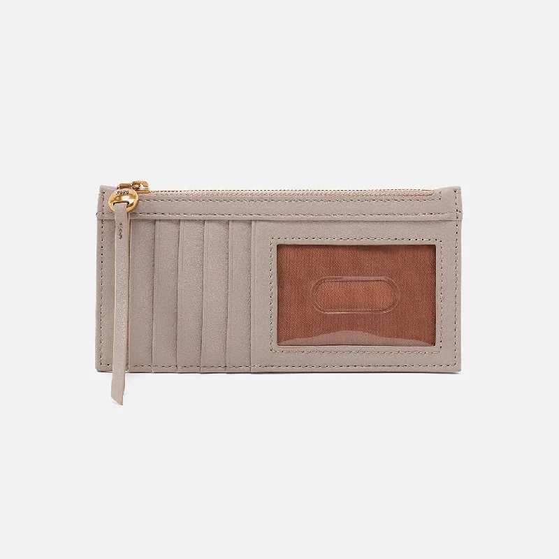 Money clips with RFID protectionCarte Card Case In Pebbled Leather - Taupe