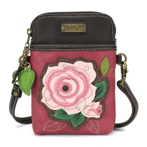 Elegant money clips for weddingsChala Cellphone Crossbody Handbag PINK ROSE