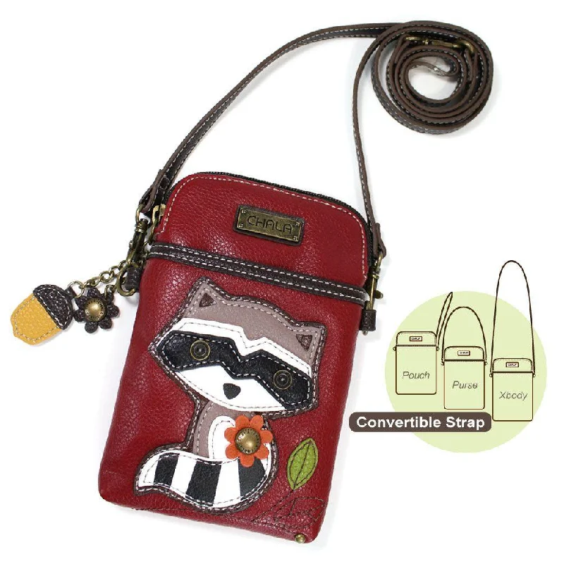 Money clips for holding large amounts of cashChala Cellphone Crossbody Handbag RACCOON Money clips for holding large amounts of cashChala Cellphone Crossbody Handbag RACCOON