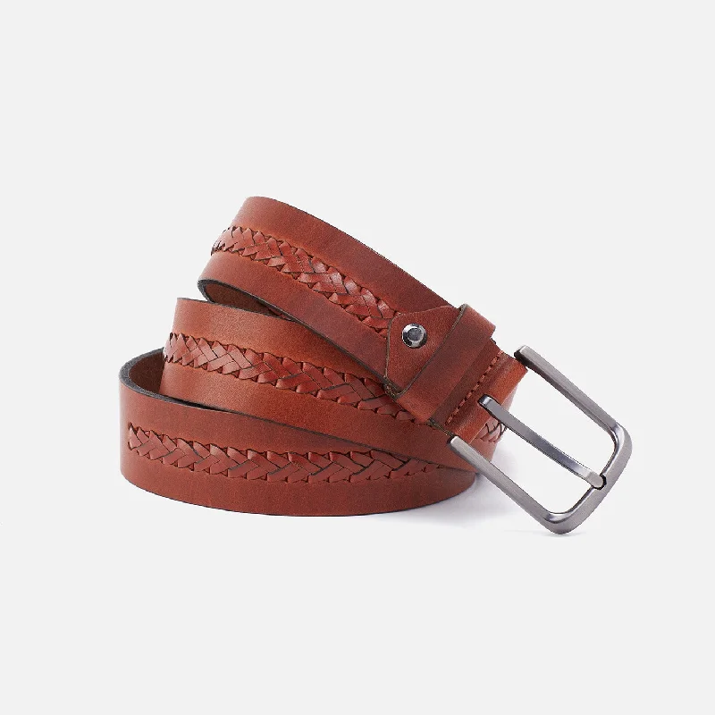Eco-friendly money clips made from sustainable materialsCognac Navigator Belt in Aston Leather - 40 Eco-friendly money clips made from sustainable materialsCognac Navigator Belt in Aston Leather - 40