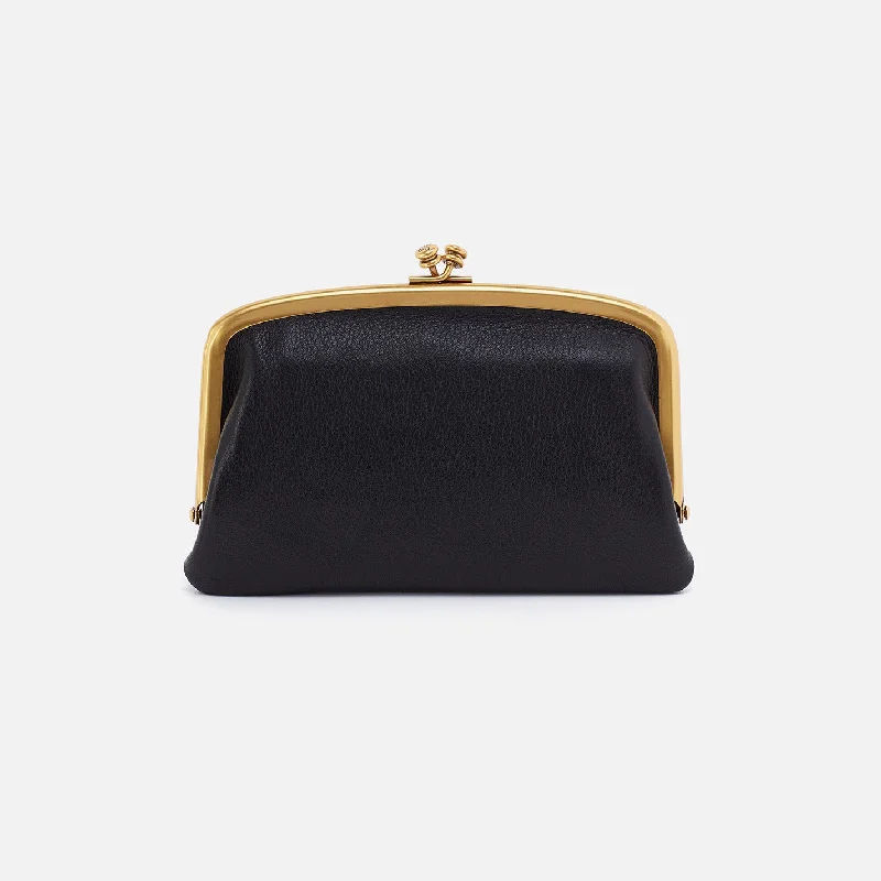 Lightweight money clips for travelCora Medium Frame Wallet In Pebbled Leather - Black Lightweight money clips for travelCora Medium Frame Wallet In Pebbled Leather - Black
