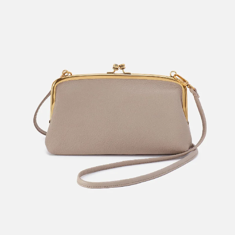 Custom money clips for corporate giftsCora Wallet Crossbody In Pebbled Leather - Taupe Custom money clips for corporate giftsCora Wallet Crossbody In Pebbled Leather - Taupe