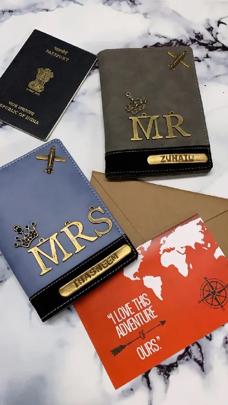 Foldable Passport Covers & Wallets Made of Flexible PVC for Easy StoragePersonalised Couple Passport Cover Foldable Passport Covers & Wallets Made of Flexible PVC for Easy StoragePersonalised Couple Passport Cover