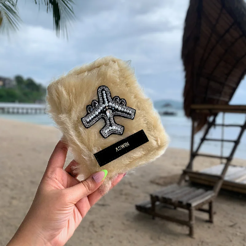 Foldable Passport Covers & Wallets Made of Flexible PVC for Easy StoragePersonalised Passport Cover - Cream Fur Foldable Passport Covers & Wallets Made of Flexible PVC for Easy StoragePersonalised Passport Cover - Cream Fur