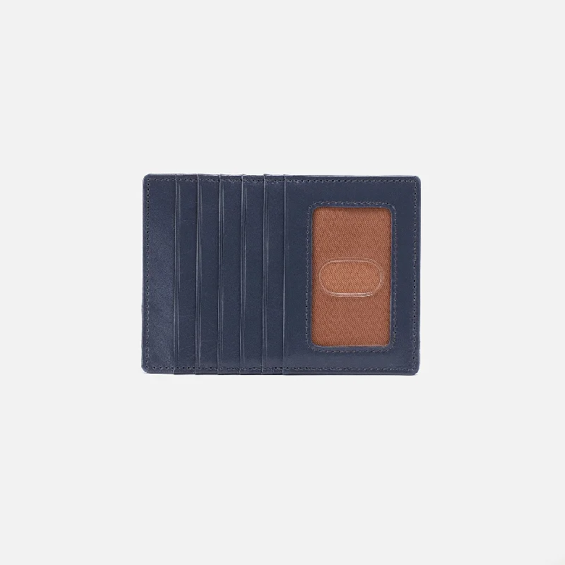 Slim money clips for minimalist walletsEuro Slide Card Case In Polished Leather - Blue Stone Slim money clips for minimalist walletsEuro Slide Card Case In Polished Leather - Blue Stone
