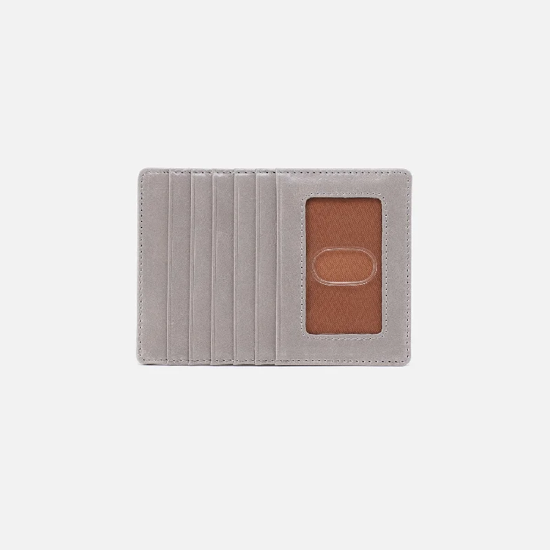 Vintage-style money clips for collectorsEuro Slide Card Case In Polished Leather - Light Grey
