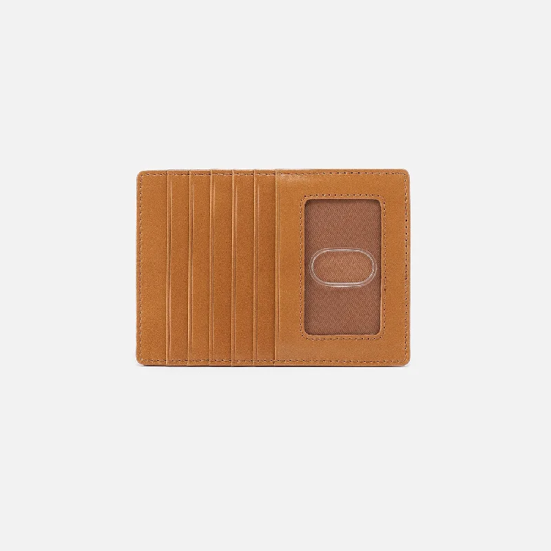 Money clips with magnetic closureEuro Slide Card Case In Polished Leather - Natural