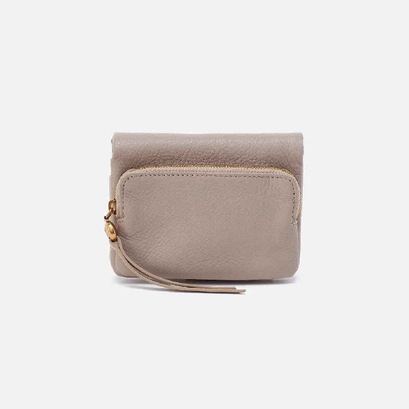 Money clips for women with sleek designsFern Bifold Wallet In Pebbled Leather - Taupe Money clips for women with sleek designsFern Bifold Wallet In Pebbled Leather - Taupe