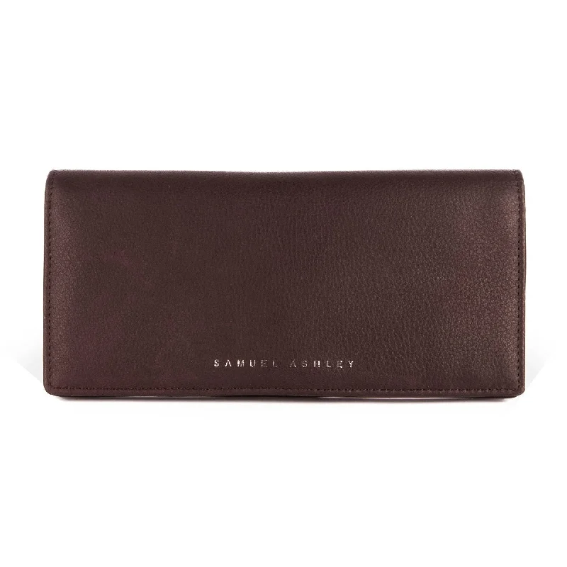 Elegant money clips for weddingsGeorgia Long Leather Wallet