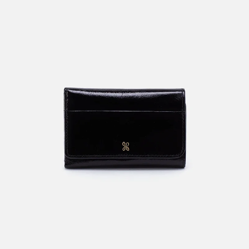 Top-rated money clips for everyday useJill Trifold Wallet In Polished Leather - Black Top-rated money clips for everyday useJill Trifold Wallet In Polished Leather - Black