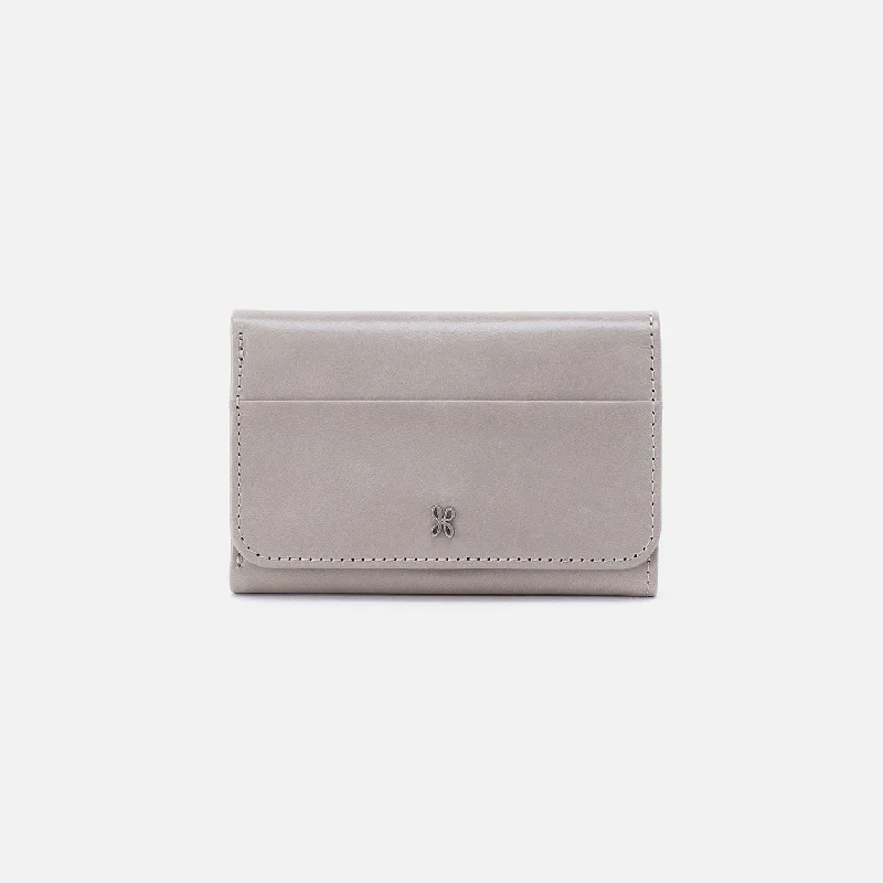 Personalized engraved money clips for menJill Trifold Wallet In Polished Leather - Light Grey Personalized engraved money clips for menJill Trifold Wallet In Polished Leather - Light Grey