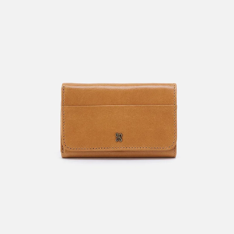 Custom money clips for corporate giftsJill Trifold Wallet In Polished Leather - Natural Custom money clips for corporate giftsJill Trifold Wallet In Polished Leather - Natural