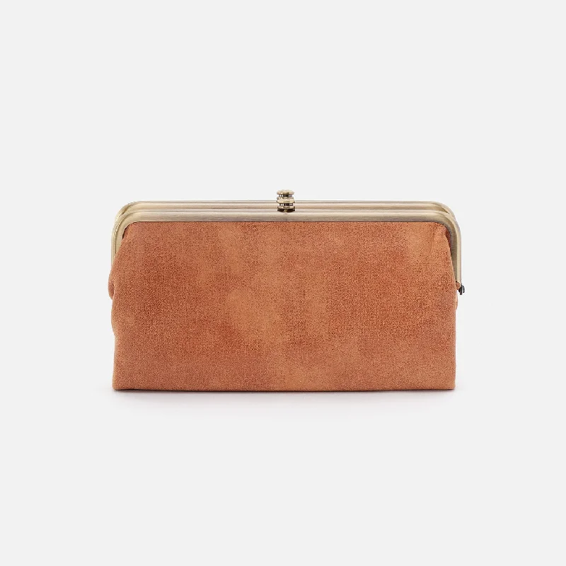 Money clips vs traditional walletsLauren Clutch-Wallet In Buffed Leather - Whiskey