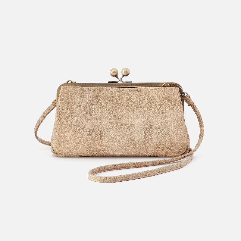 Eco-friendly money clips made from sustainable materialsLauren Frame Crossbody In Metallic Leather - Gold Leaf Eco-friendly money clips made from sustainable materialsLauren Frame Crossbody In Metallic Leather - Gold Leaf
