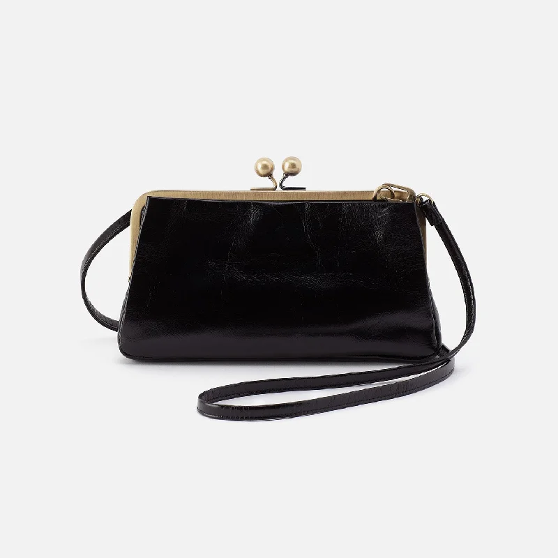 Slim money clips for minimalist walletsLauren Frame Crossbody In Polished Leather - Black Slim money clips for minimalist walletsLauren Frame Crossbody In Polished Leather - Black