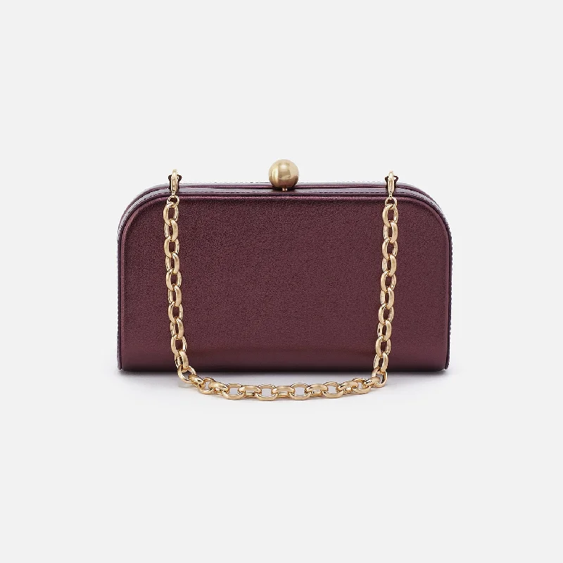 Slim money clips for minimalist walletsLauren Minaudiere In Metallic Leather - Frosted Plum Slim money clips for minimalist walletsLauren Minaudiere In Metallic Leather - Frosted Plum