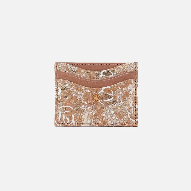 Money clips with built-in bottle openersMax Card Case In Mixed Leathers - Gilded Petals
