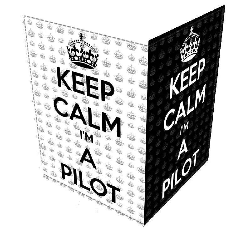 Monogrammed Leather Passport Covers & Wallets as Personalized GiftsKEEP CALM I'M A PILOT -Passport Cover Monogrammed Leather Passport Covers & Wallets as Personalized GiftsKEEP CALM I'M A PILOT -Passport Cover