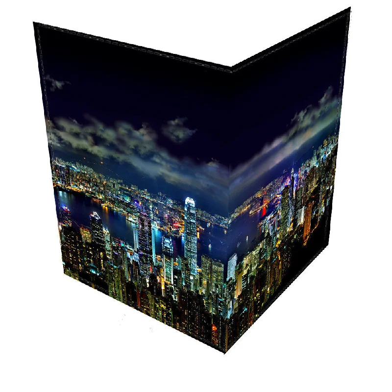 Foldable Passport Covers & Wallets Made of Flexible PVC for Easy StorageHong Kong At Night-Leather Passport Cover Foldable Passport Covers & Wallets Made of Flexible PVC for Easy StorageHong Kong At Night-Leather Passport Cover