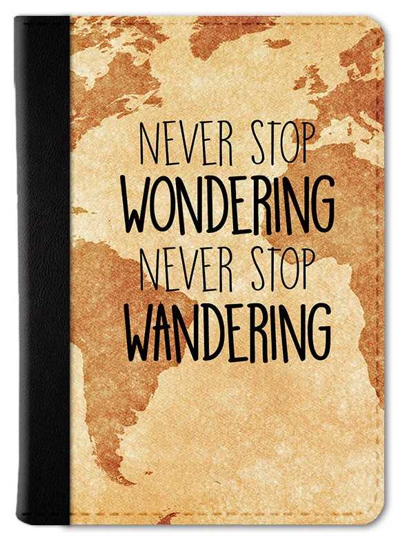 Cartoon-Themed Passport Covers & Wallets for Kids and Young AdultsNever Stop Wandering Passport Wallet Cartoon-Themed Passport Covers & Wallets for Kids and Young AdultsNever Stop Wandering Passport Wallet