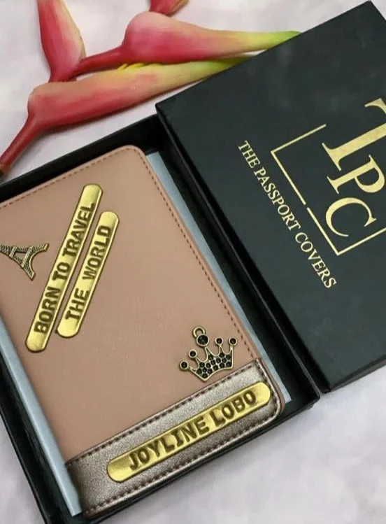 Leather Passport Covers & Wallets with Handmade Stitching for Luxury TravelersPersonalised Pink Antique Dual Tone Passport Cover Leather Passport Covers & Wallets with Handmade Stitching for Luxury TravelersPersonalised Pink Antique Dual Tone Passport Cover
