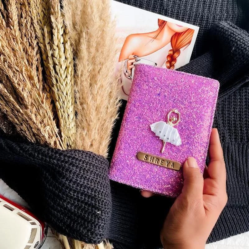 Magnetic-Closure Passport Covers & Wallets for Quick AccessPurple blingastic Glitter Passport Cover Magnetic-Closure Passport Covers & Wallets for Quick AccessPurple blingastic Glitter Passport Cover