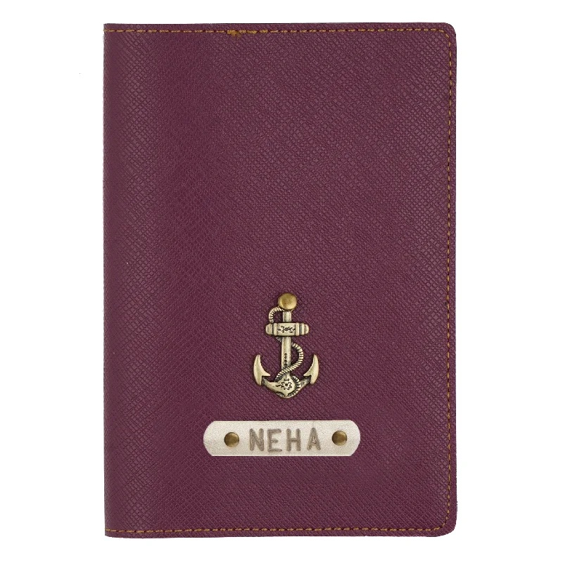 Glittery Sequined Passport Covers & Wallets for Party LoversPersonalized Purple Textured Passport Cover Glittery Sequined Passport Covers & Wallets for Party LoversPersonalized Purple Textured Passport Cover