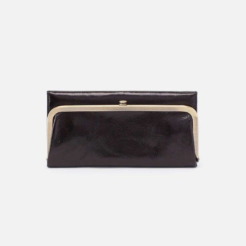 Slim money clips for minimalist walletsRachel Continental Wallet In Polished Leather - Black Slim money clips for minimalist walletsRachel Continental Wallet In Polished Leather - Black