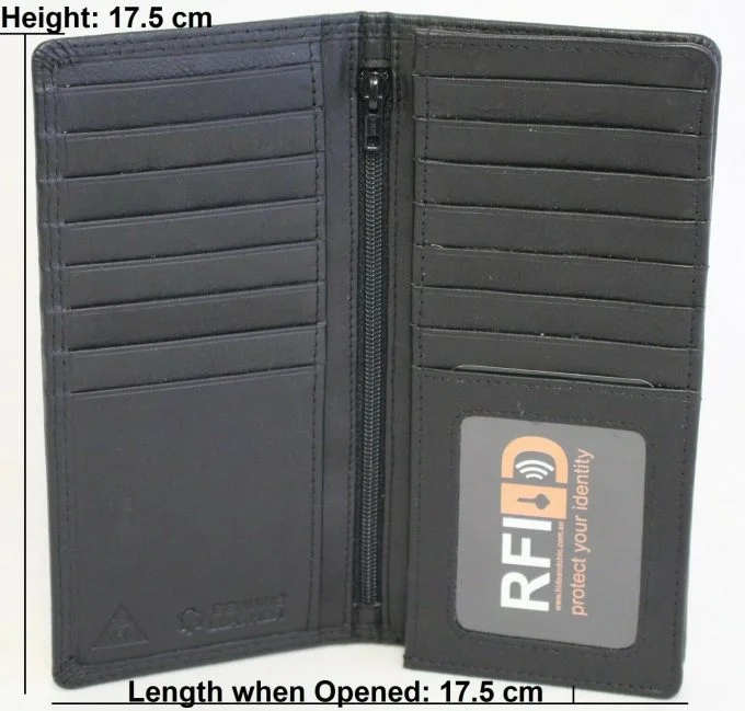 Vintage-style money clips for collectorsRFID Security Lined Leather Wallet Full Grain Cow Hide Leather in black. Style: 11027. Hide & Chic Vintage-style money clips for collectorsRFID Security Lined Leather Wallet Full Grain Cow Hide Leather in black. Style: 11027. Hide & Chic