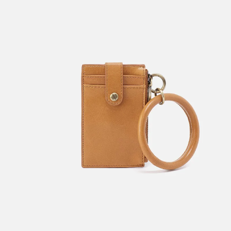 Slim money clips for minimalist walletsRing Credit Card Wristlet In Polished Leather - Natural Slim money clips for minimalist walletsRing Credit Card Wristlet In Polished Leather - Natural