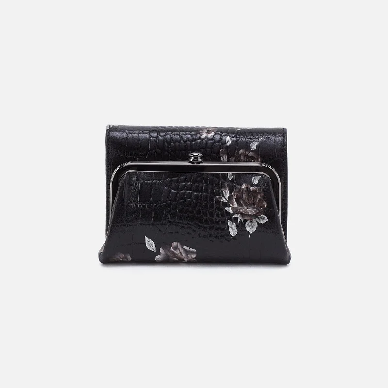 Money clips for holding large amounts of cashRobin Compact Wallet In Printed Leather - Rose Croco Print Money clips for holding large amounts of cashRobin Compact Wallet In Printed Leather - Rose Croco Print