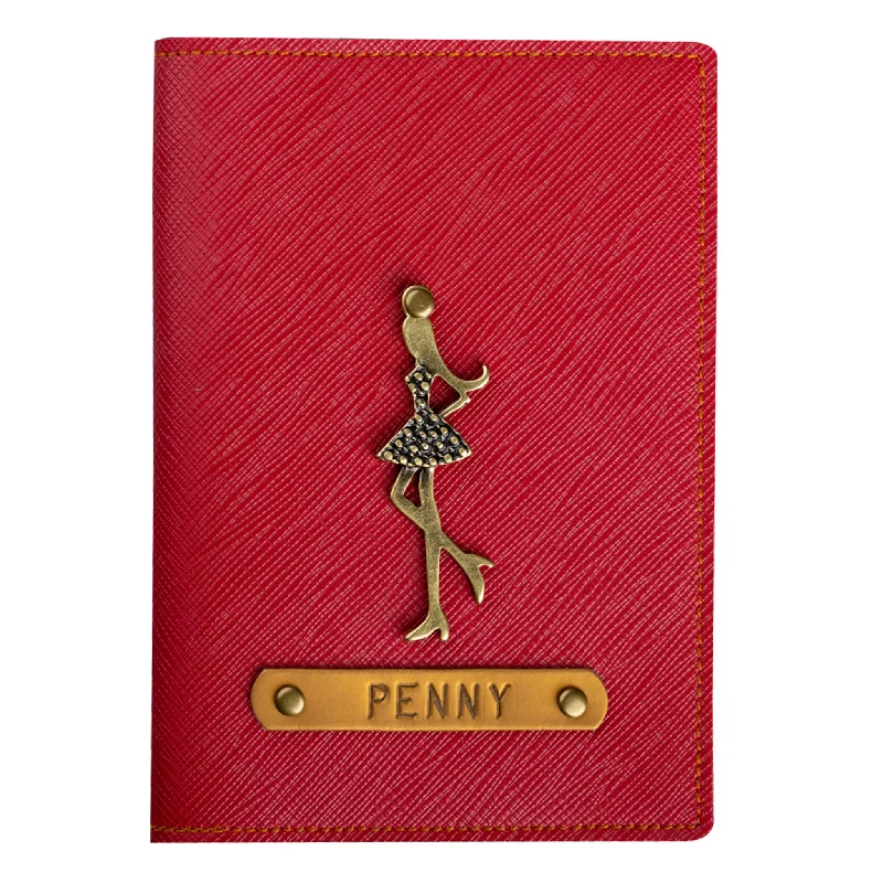 Vintage-Style Passport Covers & Wallets with Brass Hardware for Retro EnthusiastsPersonalized Ruby Red Textured Passport Cover Vintage-Style Passport Covers & Wallets with Brass Hardware for Retro EnthusiastsPersonalized Ruby Red Textured Passport Cover