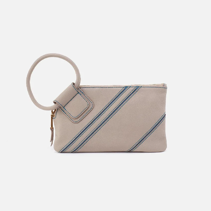 Best money clips for cash and cardsSable Wristlet in Pebbled Leather - Taupe